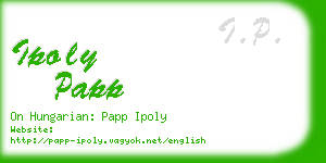 ipoly papp business card